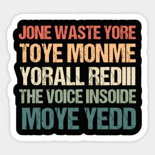 JONE WASTE YORE Funny I Miss You Jone Waste Yore Toye Monme Sticker